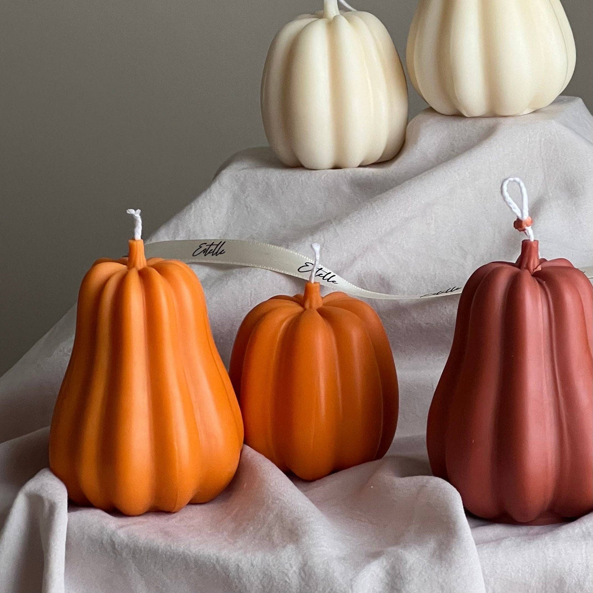 The Handmade Autumn Pumpkin Candle Set
