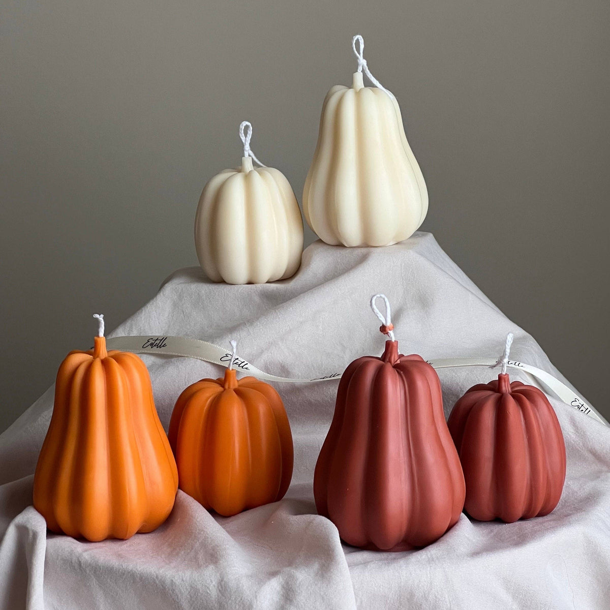 The Handmade Autumn Pumpkin Candle Set
