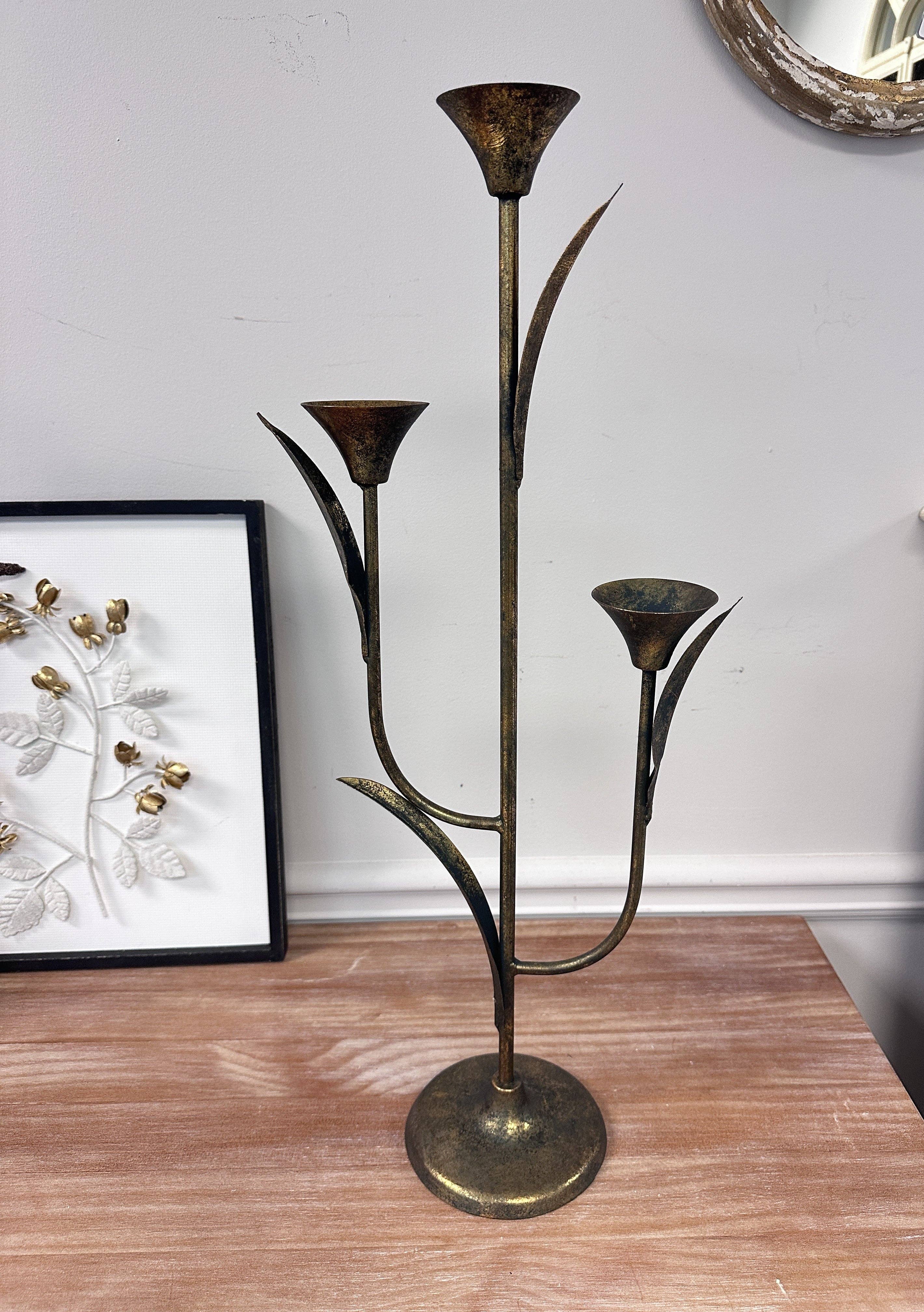 The Rustic Iron Taper Candle Holder