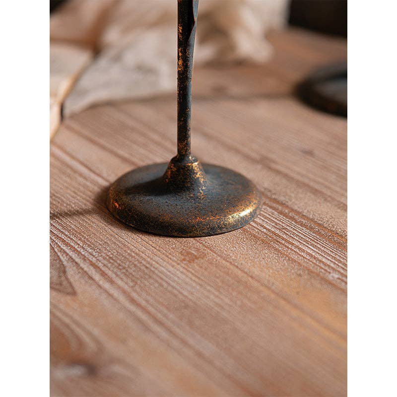 The Rustic Iron Taper Candle Holder