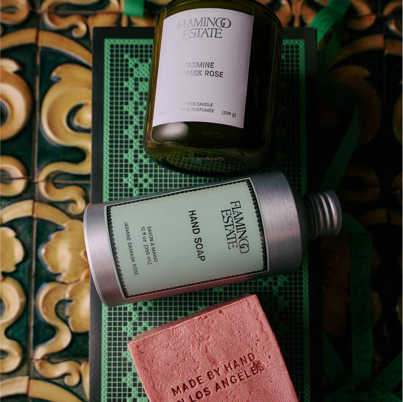 The Jasmine Damask Rose Bath Set