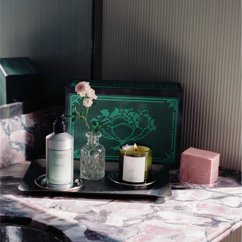 The Jasmine Damask Rose Bath Set